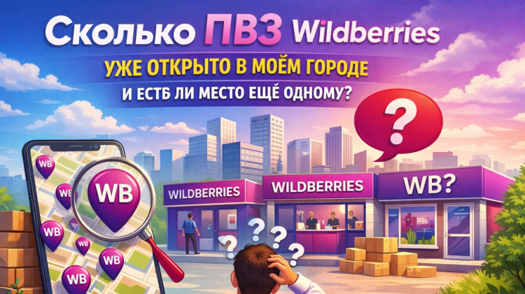 Сколько ПВЗ WILDBERRIES в городе и куда поставить свой