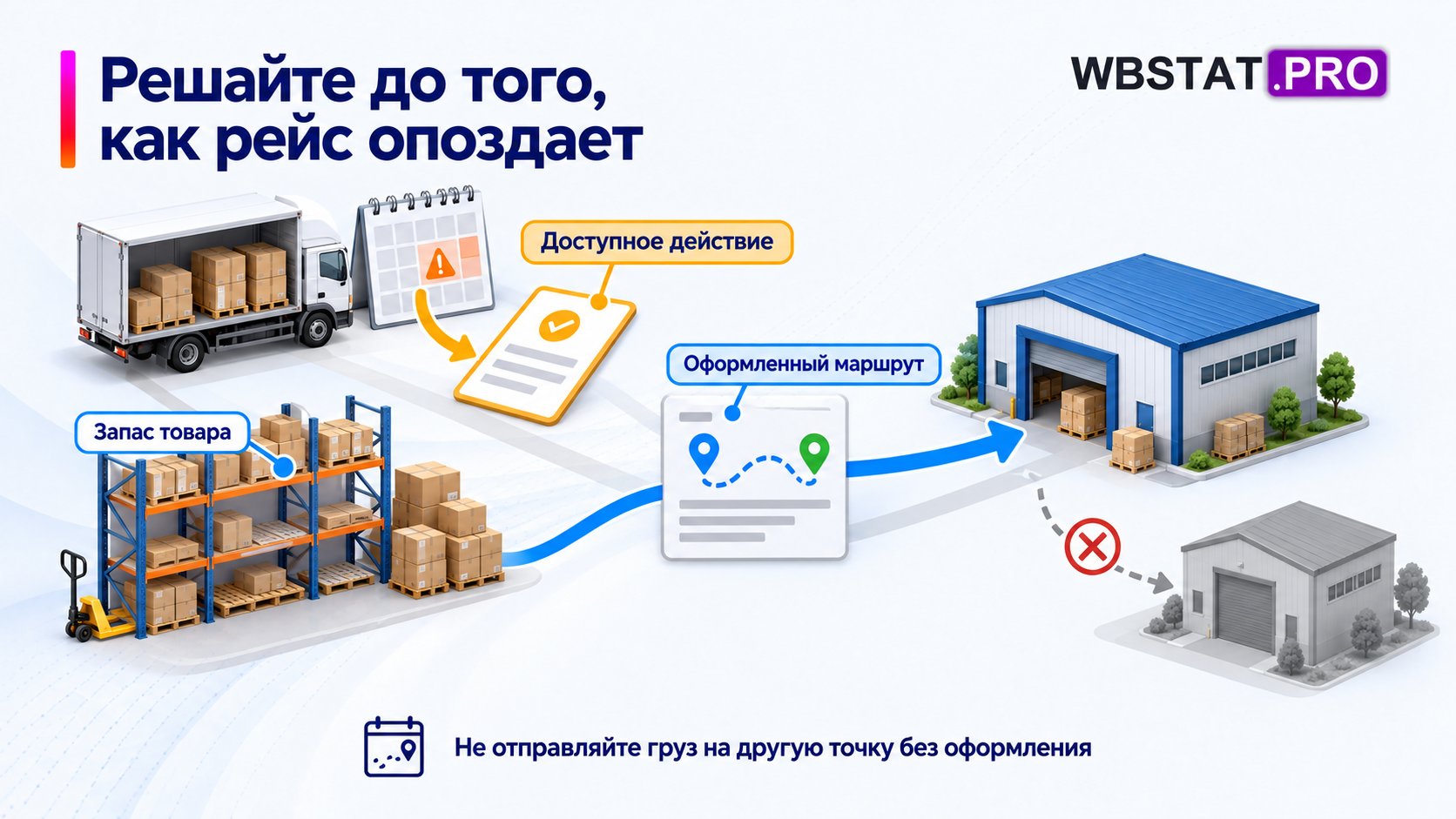 Проверка действия, запаса и оформленного маршрута перед срывом даты