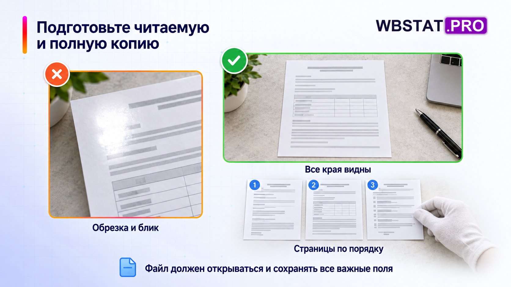 Сравнение неудачного снимка и полного читаемого файла с правильной последовательностью.