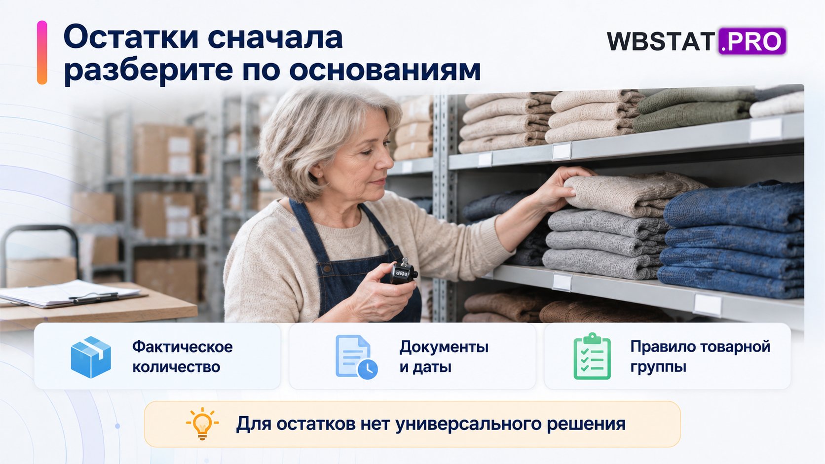 Инвентаризация сопоставляет остатки, документы и применимое правило.