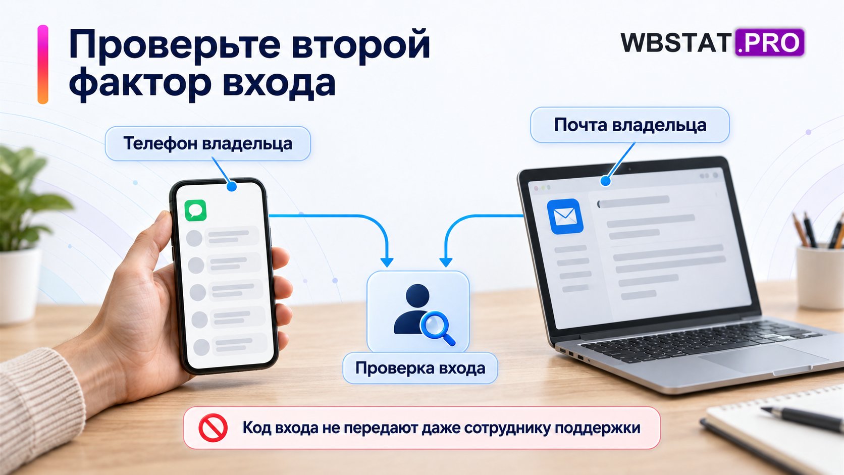 Телефон и почта владельца участвуют в проверке полного входа.
