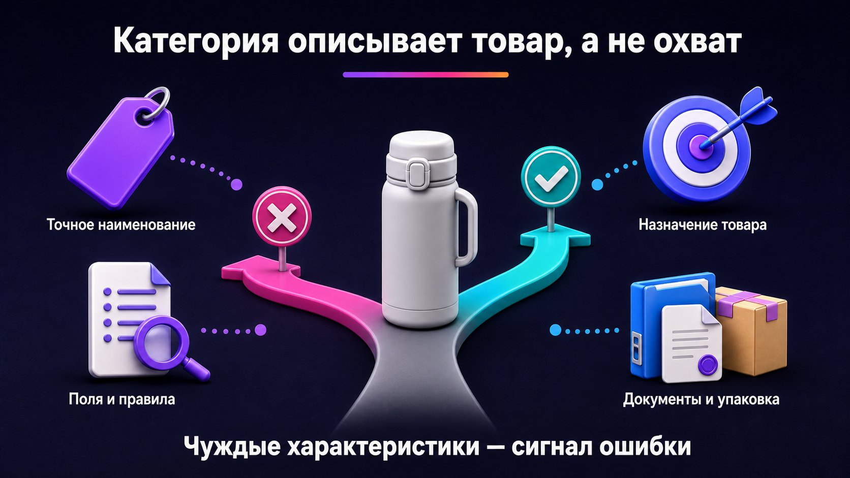 Как выбрать категорию товара на Wildberries — Выбирайте категорию по назначению товара и соответствию полей документам, упаковке и фотографиям.