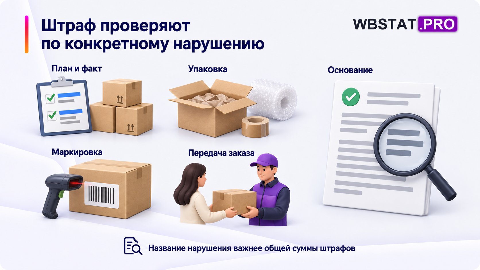 Четыре группы риска и документ с основанием штрафа.