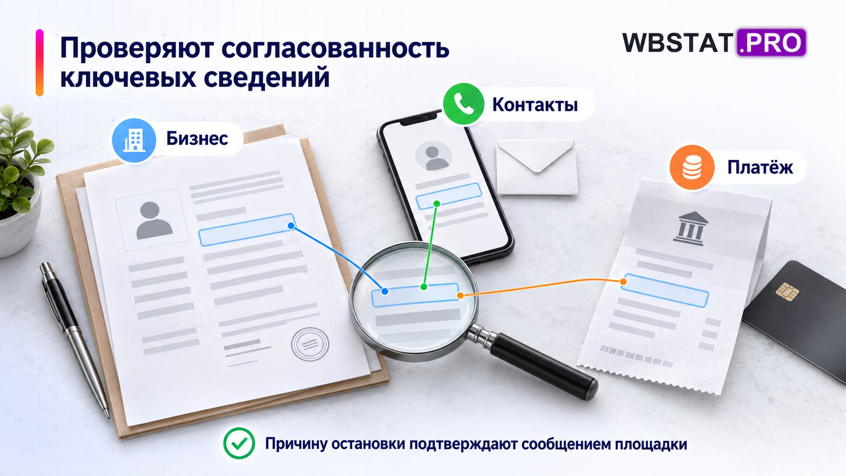 Три группы сведений сопоставлены, неизвестные внутренние проверки не изображены.