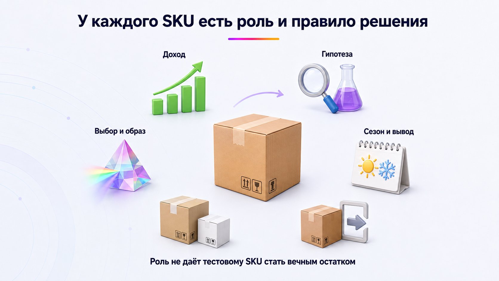 Какие роли товары выполняют в ассортименте — Зафиксируйте, зачем нужен каждый SKU, что контролировать и когда менять его роль или выводить.