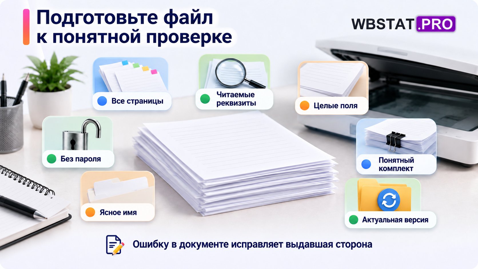 Семь признаков подготовленного файла проверяют до загрузки в кабинет.