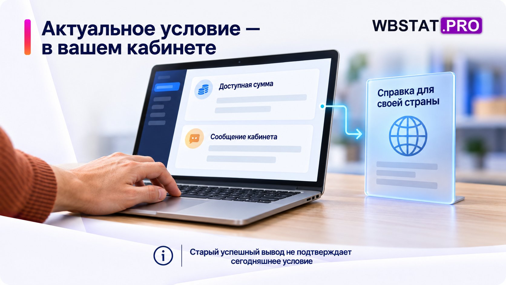 Кабинет и справка для страны продавца как источники актуального условия вывода.