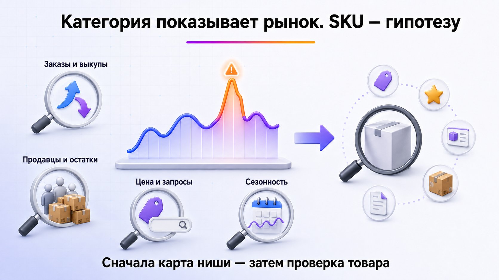 Как проверить спрос и конкуренцию в нише — Сопоставляйте динамику спроса, конкурентов, цен и сезонности, а затем отдельно проверяйте конкретный SKU.