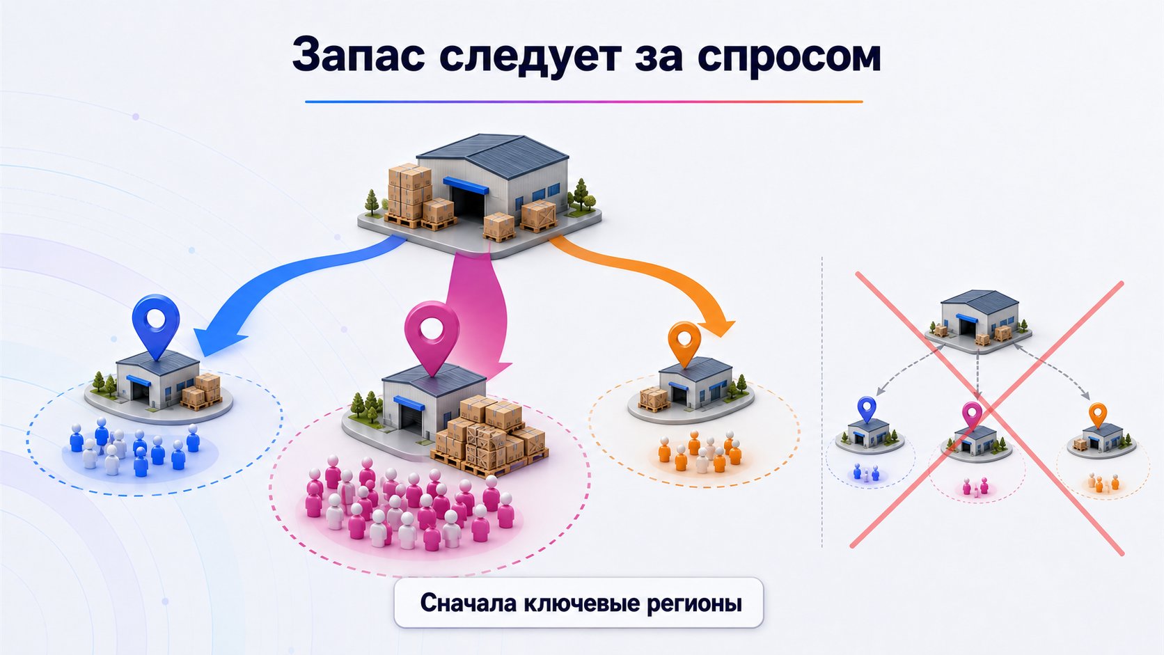 Как распределять товар между складами Wildberries — Размещайте запас по реальному региональному спросу, сначала обеспечивая ключевые регионы, а не дробя маленькую партию везде.
