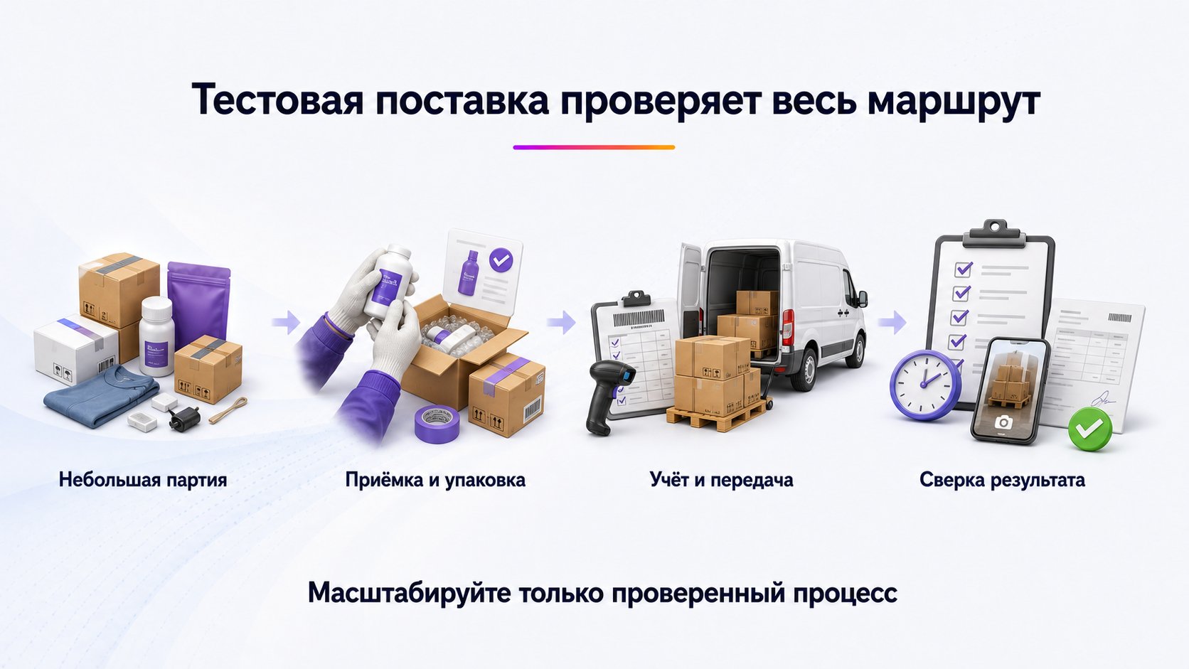 Как провести тестовую поставку через фулфилмент — Проведите небольшую, но полноценную поставку и масштабируйте только после сверки товара, сроков, учёта, доказательств и счёта.