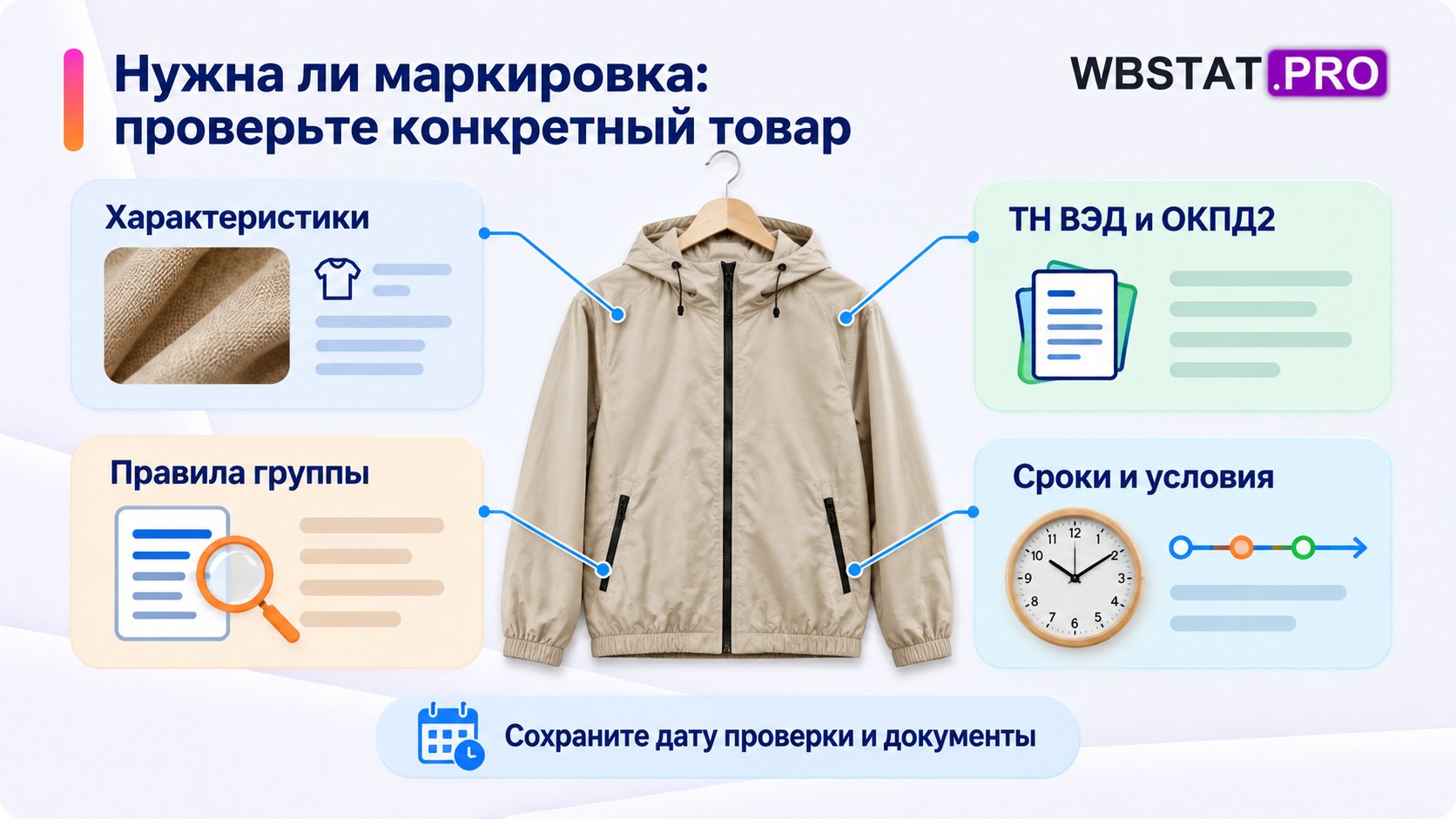 Четыре направления проверки сходятся на конкретной товарной позиции.