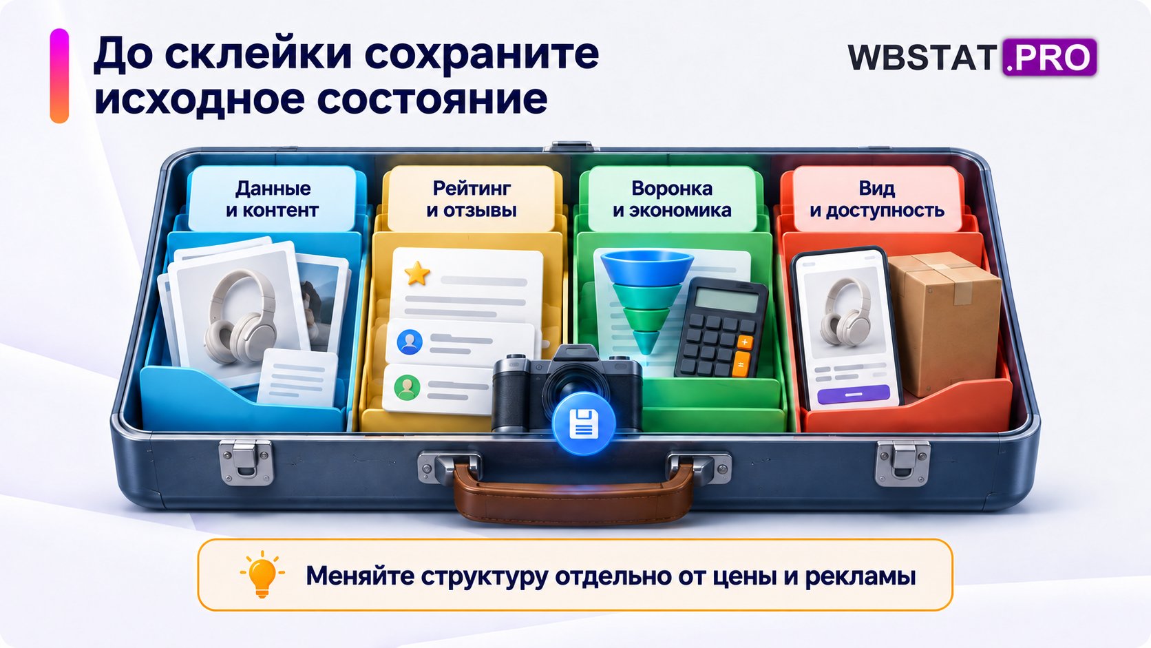 Четыре группы данных сохраняются перед склейкой: контент, оценки, воронка с экономикой и доступность.