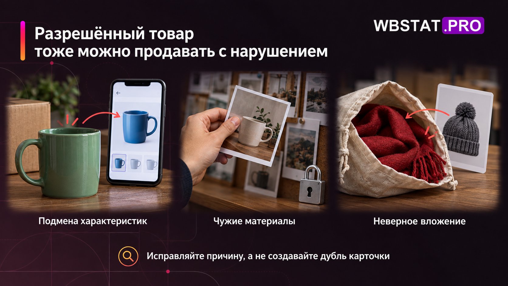 Три несоответствия показывают нарушения в способе продажи.