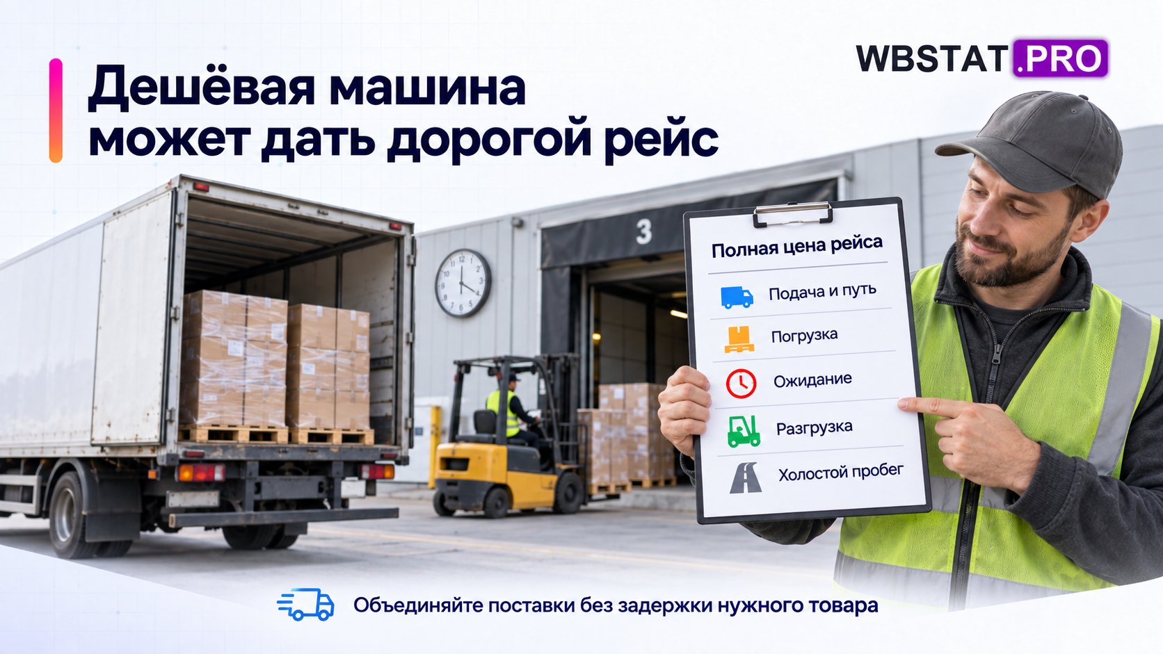 Проверка полной стоимости рейса при консолидации совместимых поставок.