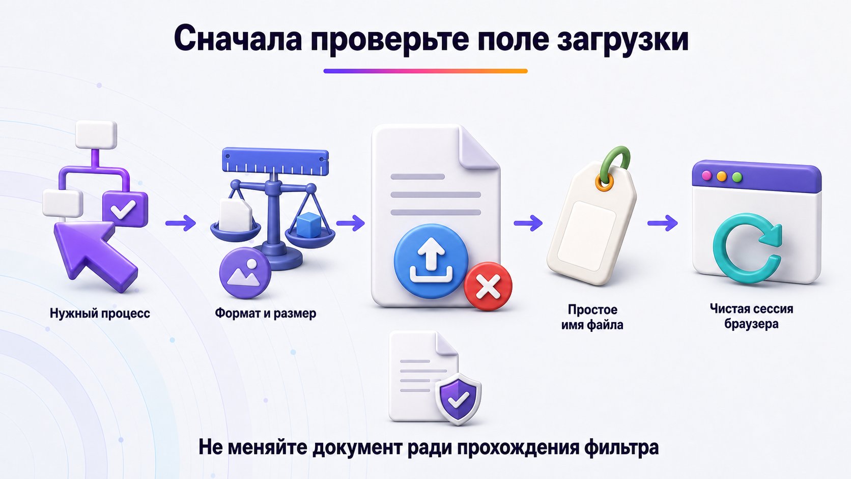 Почему документ не загружается в WB Partners — Проверьте нужный процесс, ограничения поля, простое имя файла и чистую сессию браузера; содержимое документа и кабинет ради обхода ошибки не меняют.