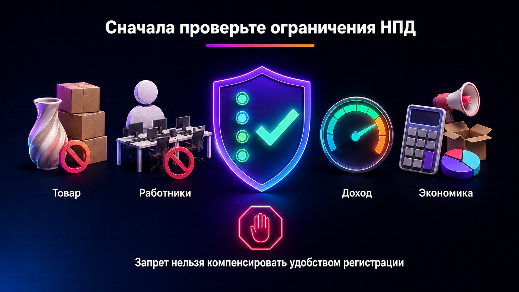 Какие ограничения НПД важны продавцу Wildberries — Проверьте товар, работников, лимит дохода и экономику; любой запрещающий фактор исключает НПД независимо от удобства режима.