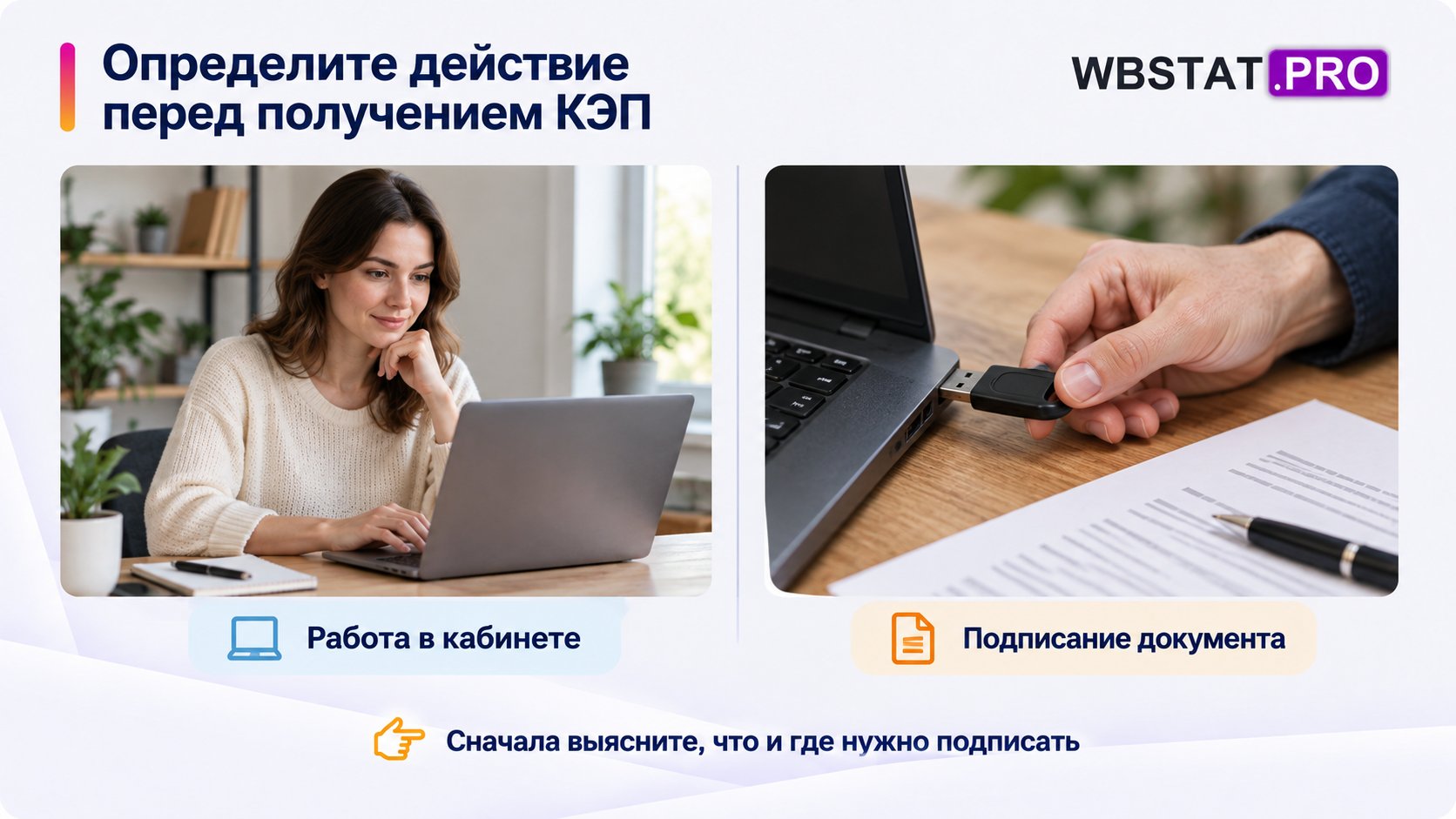 Обычная работа в кабинете сопоставлена с подписанием электронного документа.