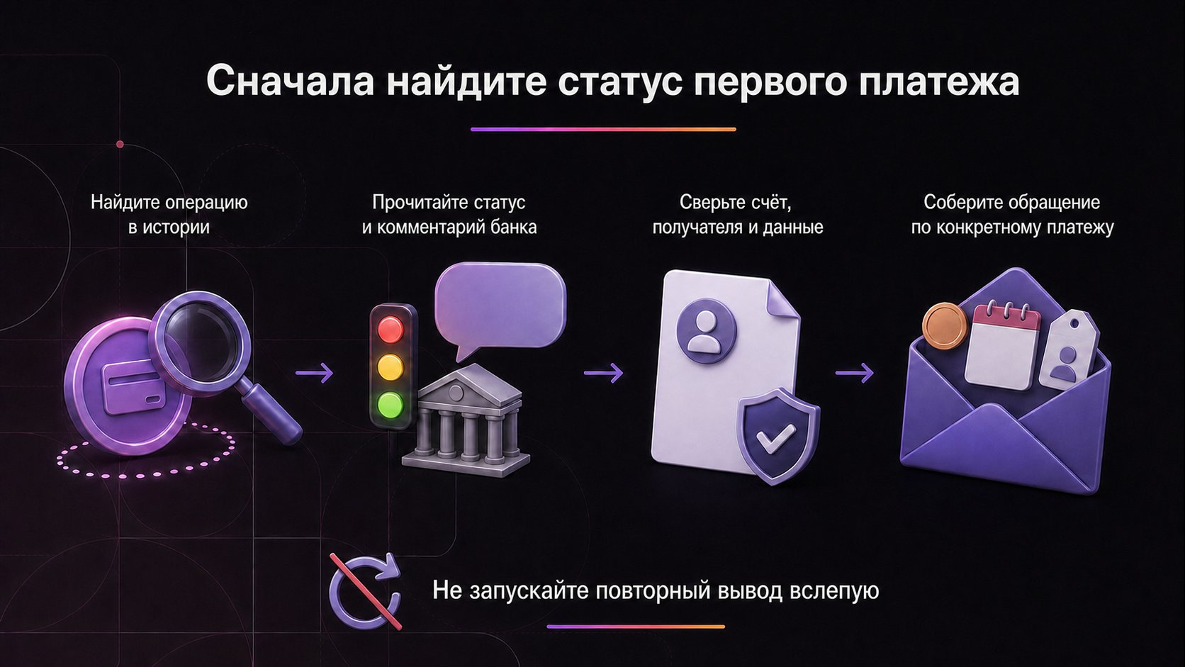Что делать, если платёж Wildberries не поступил на счёт — Найдите операцию, прочитайте статус банка, сверьте реквизиты и подготовьте обращение по конкретному платежу.
