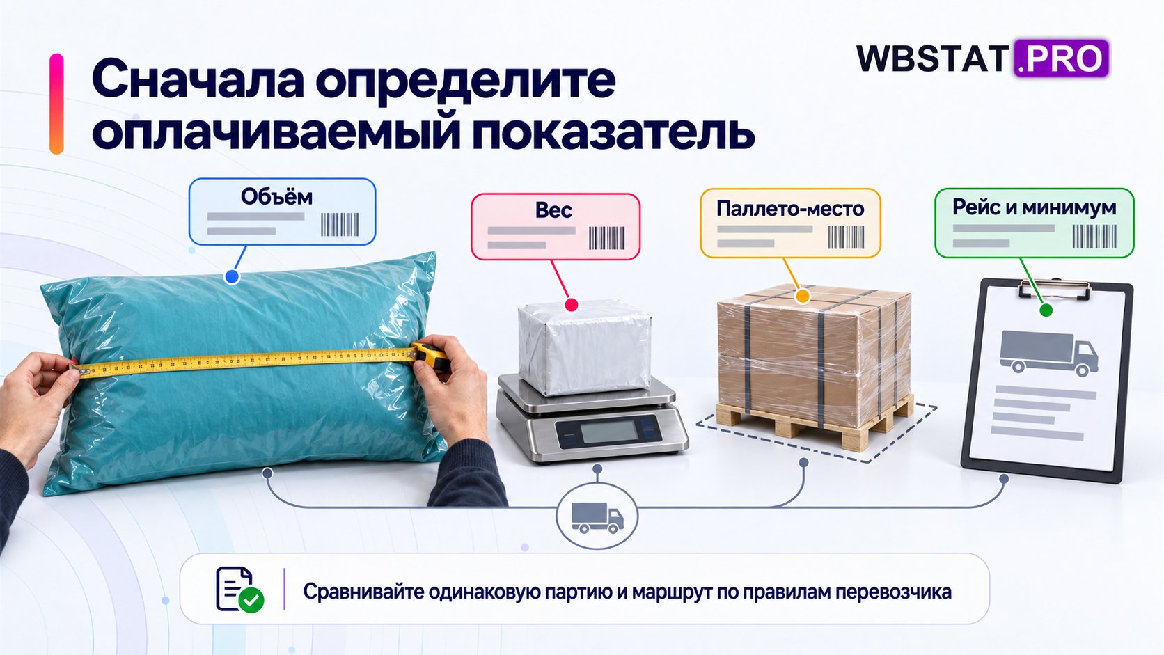 Оплачиваемый вес, объём, место или рейс определяют по правилам перевозчика.; Минимальная цена и одинаковые условия сравнения могут важнее базовой ставки.