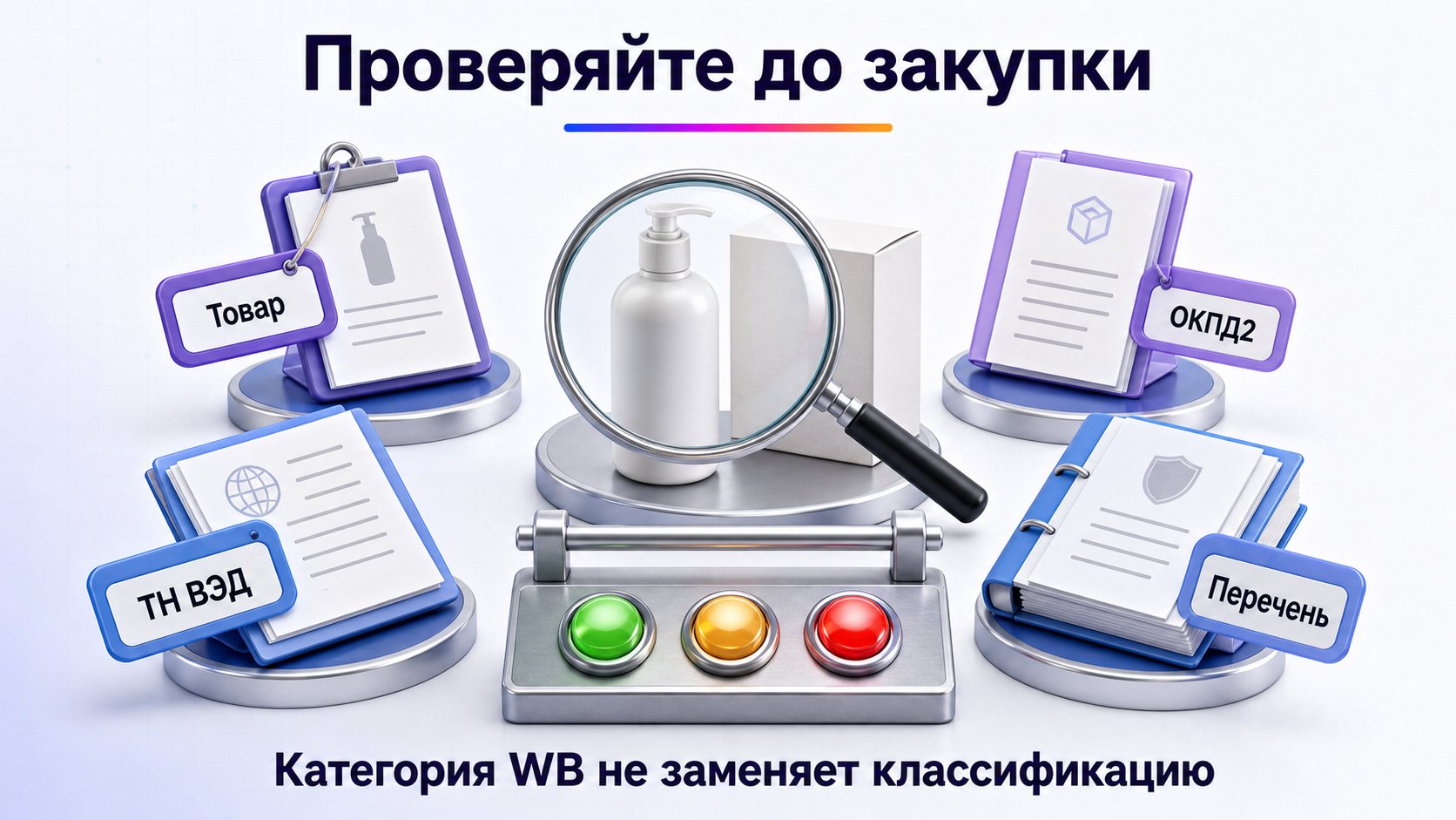 Как понять, нужен ли товару «Честный знак» — Проверяйте обязательность до закупки по полному наименованию, кодам ТН ВЭД и ОКПД2 и актуальному перечню; категория Wildberries не заменяет правовую классификацию.