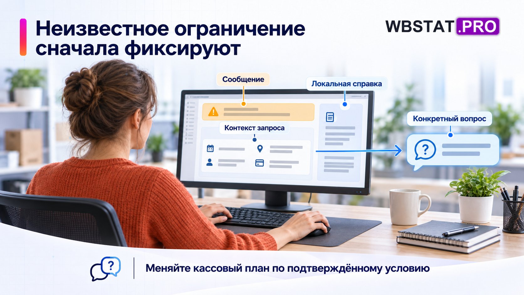 Фиксация неизвестного ограничения и подготовка адресного вопроса с контекстом.