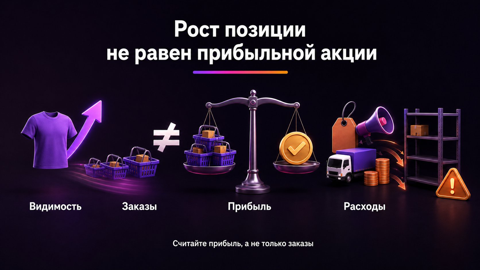 Как объём продаж и участие в акциях связаны с ранжированием — Акция и объём продаж могут поддержать видимость, но решение принимают по прибыли после скидки, рекламы и логистики, а не по числу заказов.