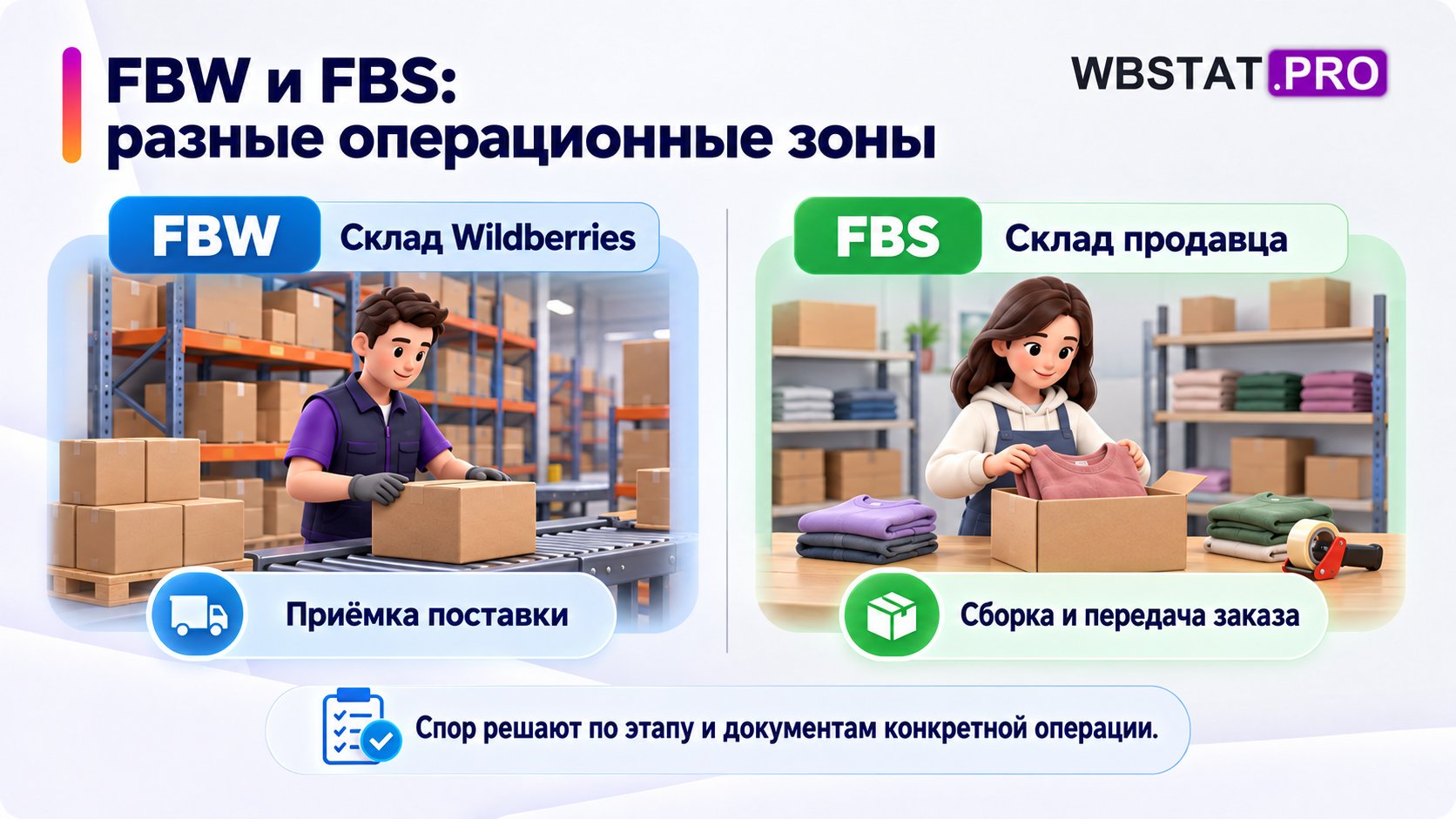 FBW и FBS: разные операционные зоны. Спор решают по этапу и документам конкретной операции.