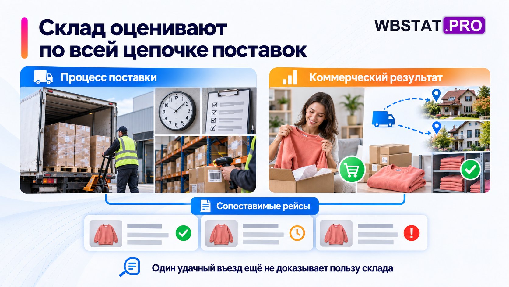 Оценка склада соединяет операционный и коммерческий результат серии сопоставимых поставок.; Удобный въезд не заменяет спрос, а спрос не отменяет ошибки процесса.