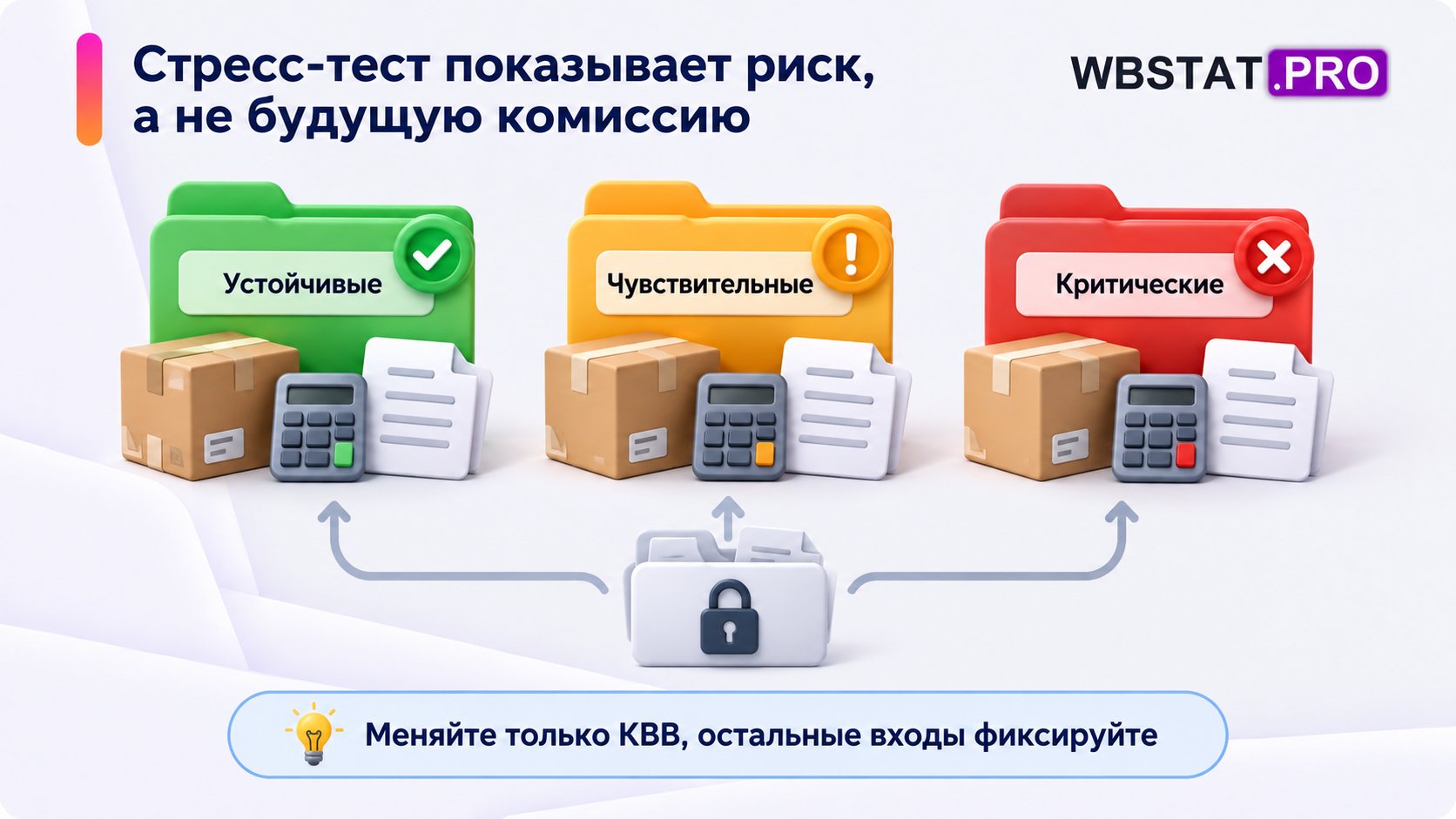 Классификация товаров по чувствительности к КВВ при фиксированных остальных входах.