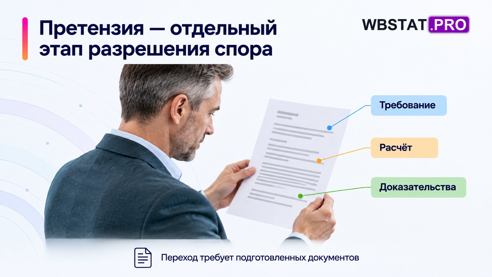 Досудебная претензия — юридически значимый этап с требованием, расчётом и доказательствами, а не эмоциональный способ ускорения поддержки.