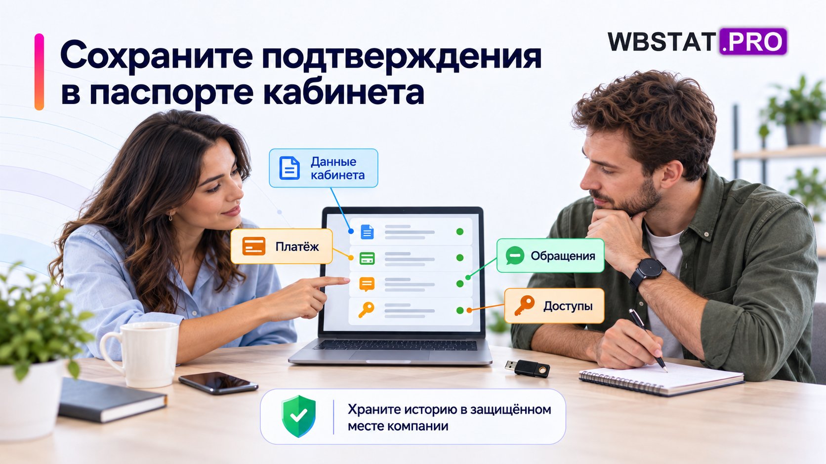 Владелец сохраняет четыре группы подтверждений в корпоративном реестре.
